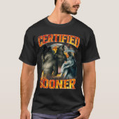 Wolf Certified Gooner Funny Bootleg Meme Dad Papa  Tシャツ (正面)