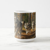 Wolf coffee Mug 11 0z or 15 0z. style 1 コーヒーマグカップ (中央)
