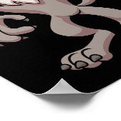 Wolf Costume For Halloween Werewolf Animal Cosplay ポスター (角)