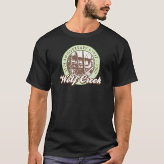 Wolf Creekの男性黒いティー Tシャツ