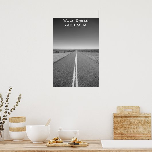Wolf Creek Australia – 白黒 – ポスター (キッチン)