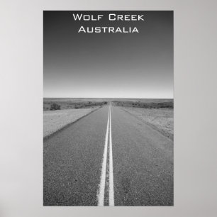 Wolf Creek Australia – 白黒 – ポスター