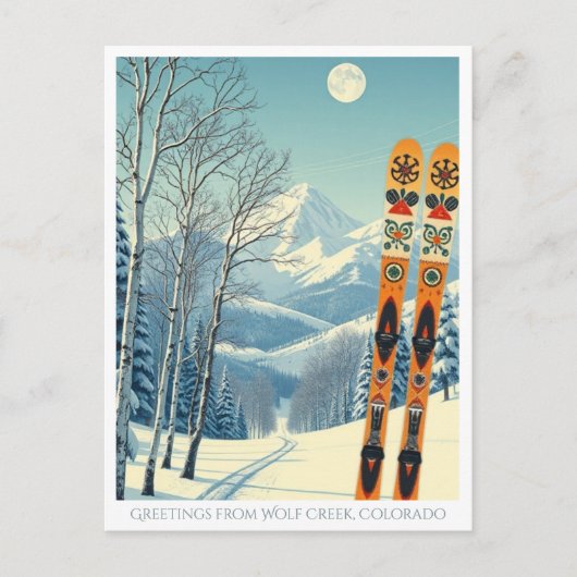 Wolf Creek Colorado ski vacation Postcard ポストカード (正面)