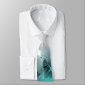 Wolf Cries in Winter Teal ネクタイ (タイ)