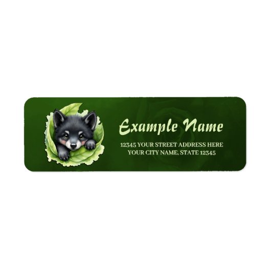 Wolf cub in the green ラベル (正面)