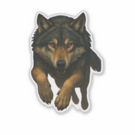 Wolf Cut-out Sticker シール