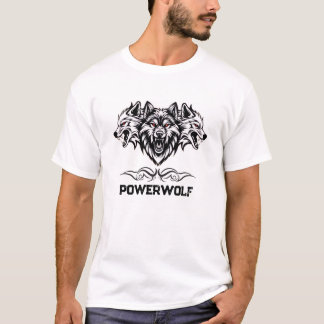 wolf design tシャツ
