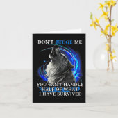 Wolf Don't Judge Me You Can't Handle Half カード (黄色い花)