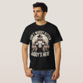 Wolf Dont Worry Kitten Daddys Here Meme Cringe Tシャツ (正面フル)