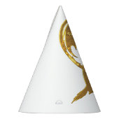 Wolf & Dragon金ゴールドホワイトウィザードパーティーハット パーティーハット (左)