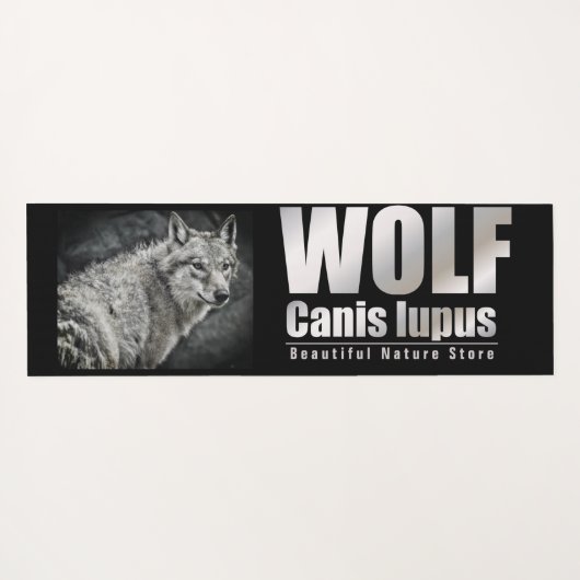 WOLF [Extra Long Yoga Mat] ヨガマット (裏面(横))