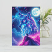 Wolf Galaxy Stars Cosmic Birthday Party 招待状 (スタンド正面)