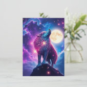 Wolf Galaxy Stars Cosmic Birthday Party 招待状 (スタンド正面)