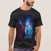 Wolf galaxy wolf   for men and woman tシャツ (正面)