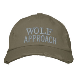 Wolf Hat by Approachable Wolf for MEN 刺繍入りキャップ