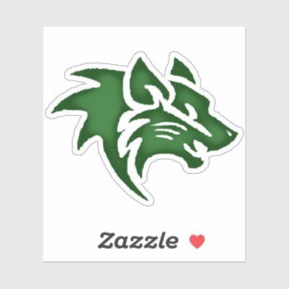 Wolf Head Digital Art - Hand-Drawn - One-Of-A-Kind シール