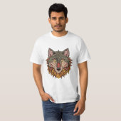 Wolf head from the front tシャツ (正面フル)