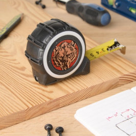 Wolf Head on Red メジャー