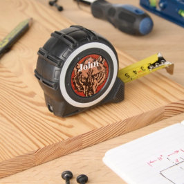 Wolf Head on Red メジャー