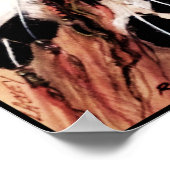 Wolf Headdressキャンバス印刷 ポスター (角)