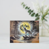 Wolf Howling at the Full Moon ポストカード (スタンド正面)