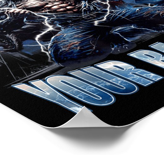 Wolf If They Talk Behind Your Back Fart Funny Crin ポスター (角)