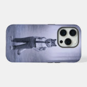 Wolf in Minimal Formal Attire – Silent Forest Port iPhoneケース (裏面横)