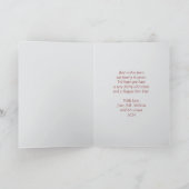 Wolf in Santa Hat Christmas Card カード (内部)