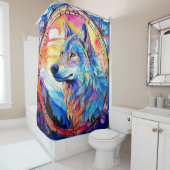 Wolf in Stained Glass  シャワーカーテン (インサイチュ)
