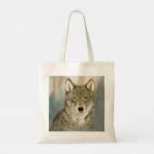 Wolf in the Mist Woatercolor トートバッグ (裏面)