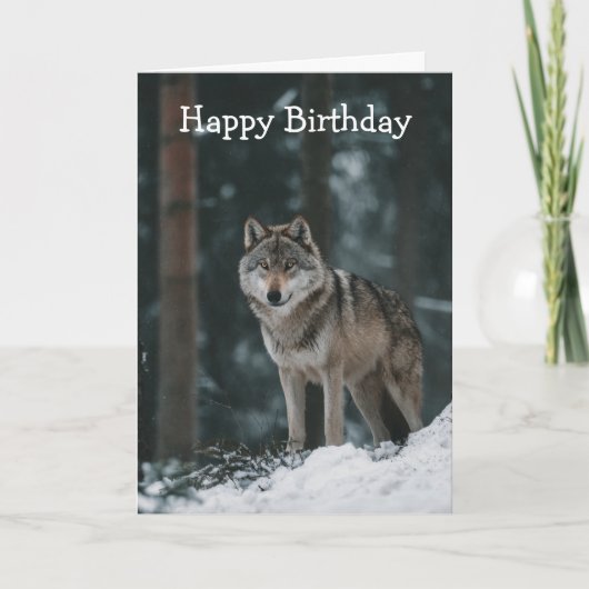 Wolf in Winter カード (正面)