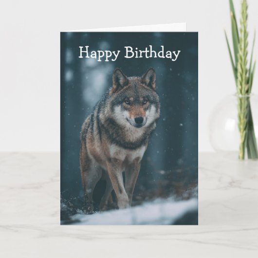 Wolf in Winter カード (正面)