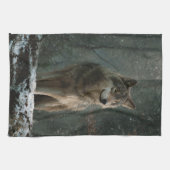 Wolf in Winter キッチンタオル (横)