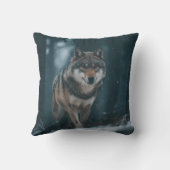 Wolf in Winter クッション (裏面)