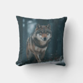 Wolf in Winter クッション (正面)