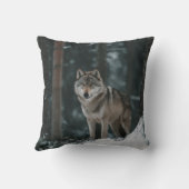 Wolf in Winter クッション (裏面)