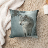 Wolf in Winter クッション (ブランケット)