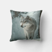 Wolf in Winter クッション (裏面)