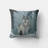 Wolf in Winter クッション (正面)