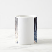 Wolf in winter コーヒーマグカップ (中央)