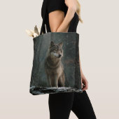 Wolf in Winter トートバッグ (クローズアップ)