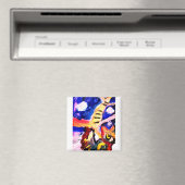 Wolf in winter  マグネット (インサイチュ (食洗機))