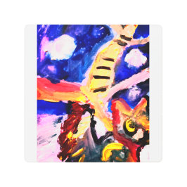 Wolf in winter  メタルプリント