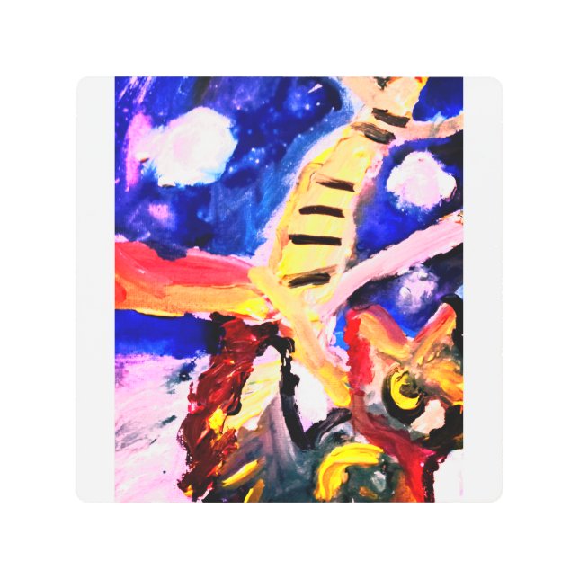 Wolf in winter  メタルプリント (正面)