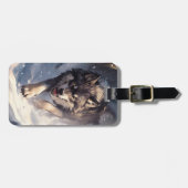 Wolf in winter ラゲッジタグ (正面横)