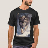 Wolf in winter tシャツ (正面)
