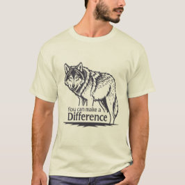 Wolf Inspiration – “You Can Make a Difference”  Tシャツ