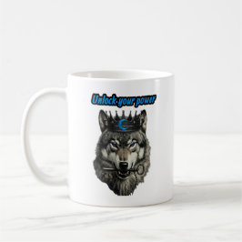 wolf king unlock your power コーヒーマグカップ