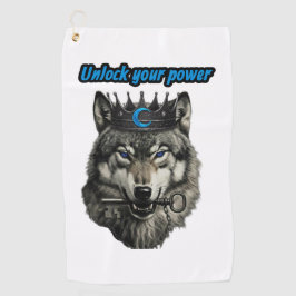 wolf king unlock your power ゴルフタオル