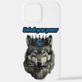 wolf king unlock your power iPhoneケース (裏面)